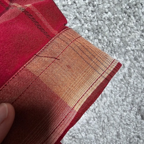 Tommy Bahama Shirt Mens Large Red Plaid Button Up Long Sleeve Tencel Casual - Picture 8 of 13